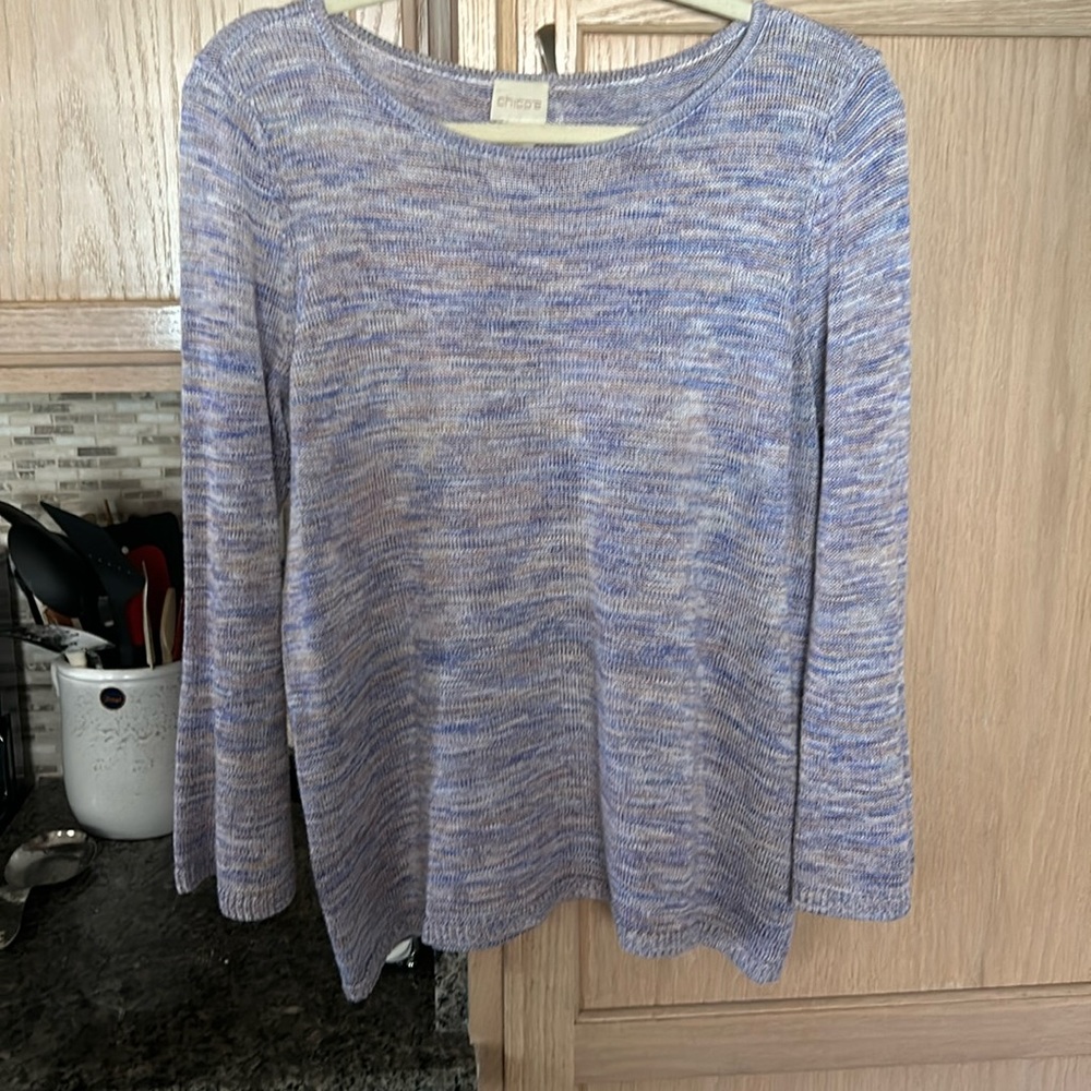 Chicos long sleeve sweater size M
